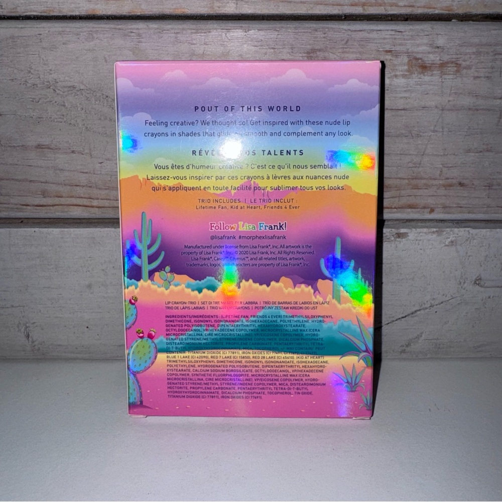 Morphe X Lisa Frank Paint It Playful Neutral Lip Crayon Trio Limited Puppies NIB - Picture 3 of 4